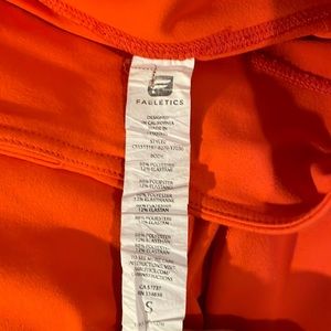 Fabletics cropped PowerHold Leggings Orange